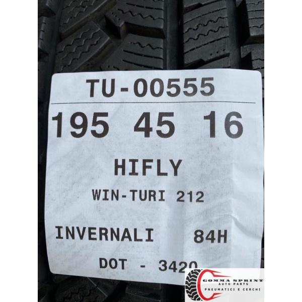 4 PNEUMATICI 195/45 R16 HIFLY INVERNALI SEMINUOVE - immagine 9