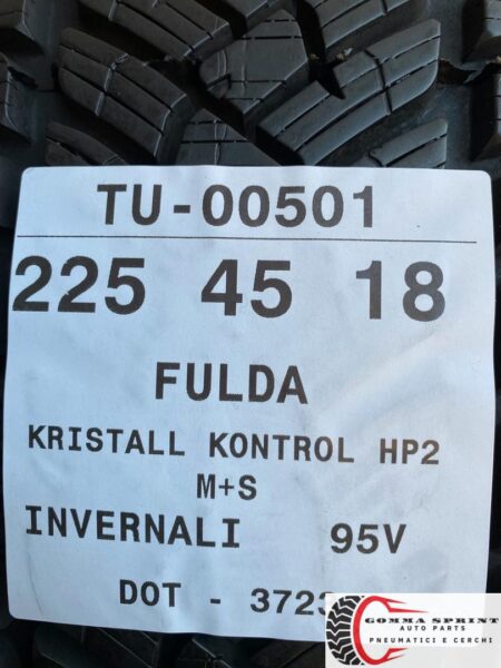 4 PNEUMATICI 225/45 R18 FULDA INVERNALI SEMINUOVE - immagine 9