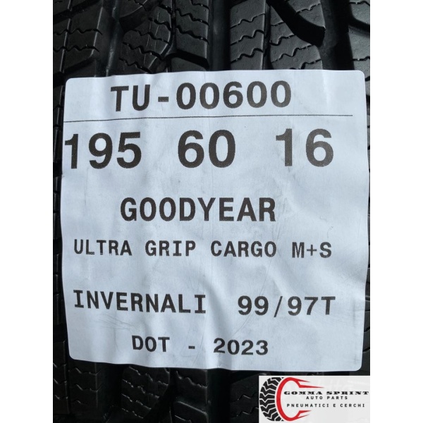 4 PNEUMATICI 195/60 R16C GOODYEAR INVERN SEMINUOVE - immagine 9