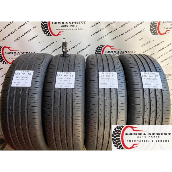 4 PNEUMATICI 225/60 R18 CONTINENTAL ESTIVE
