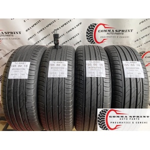4 PNEUMATICI 195/60 R16 BRIDGESTONE ESTIVE 80%
