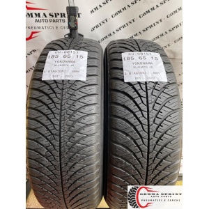 2 PNEUMATICI 185/65 R15 YOKOHAMA 4 STAGIONI 75%