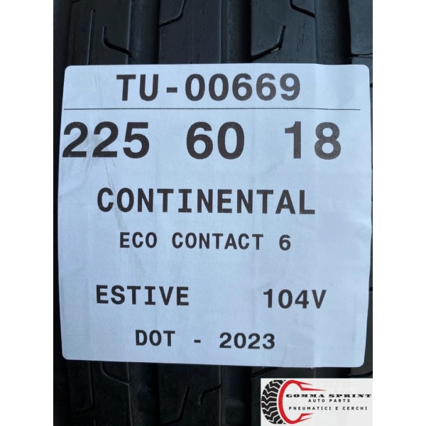 4 PNEUMATICI 225/60 R18 CONTINENTAL ESTIVE - immagine 10