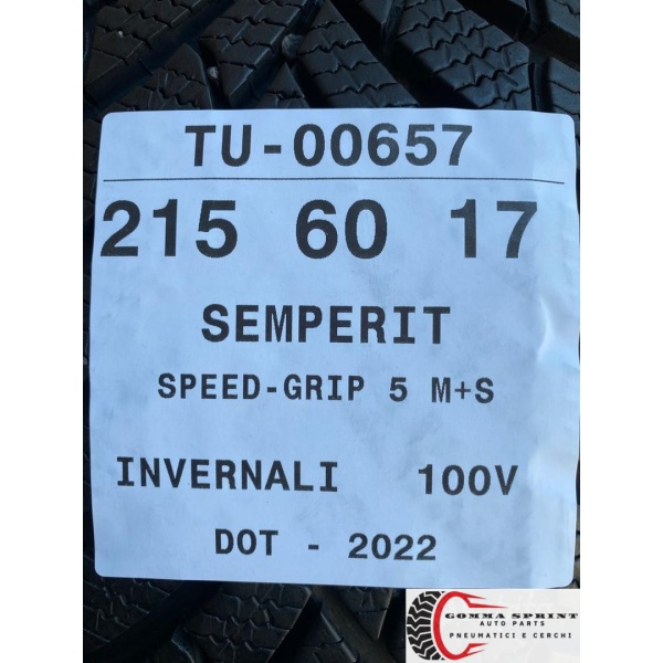 4 PNEUMATICI 215/60 R17 SEMPERIT INVERNALI 90% - immagine 10