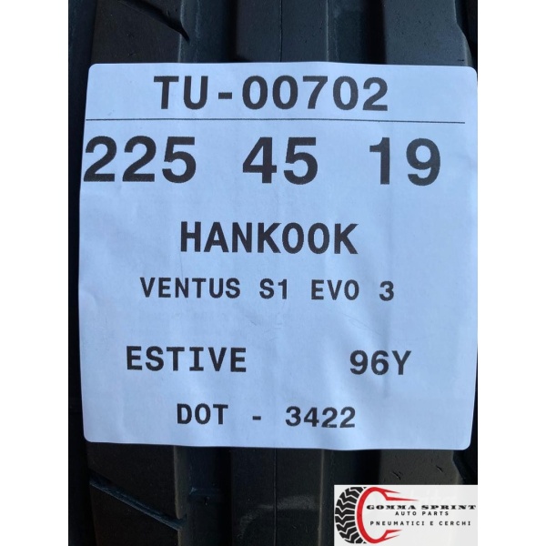 4 PNEUMATICI 225/45 R19 HANKOOK ESTIVE - immagine 10