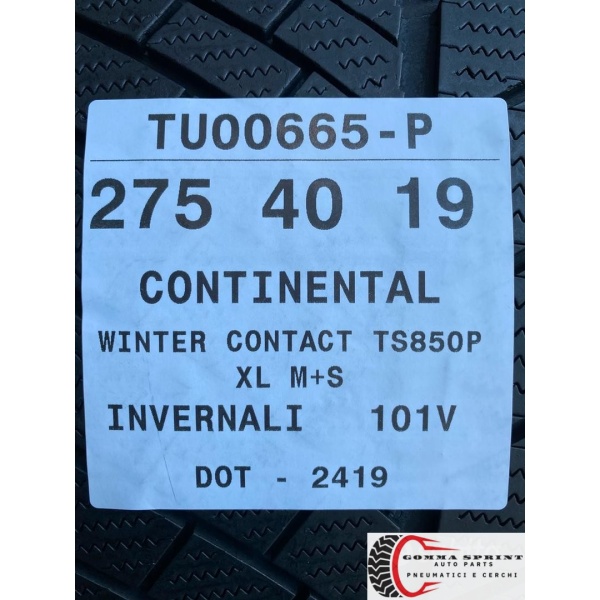 4 PNEUMATICI 245/45R19 E 275/40 R19 CONTINENTAL - immagine 12