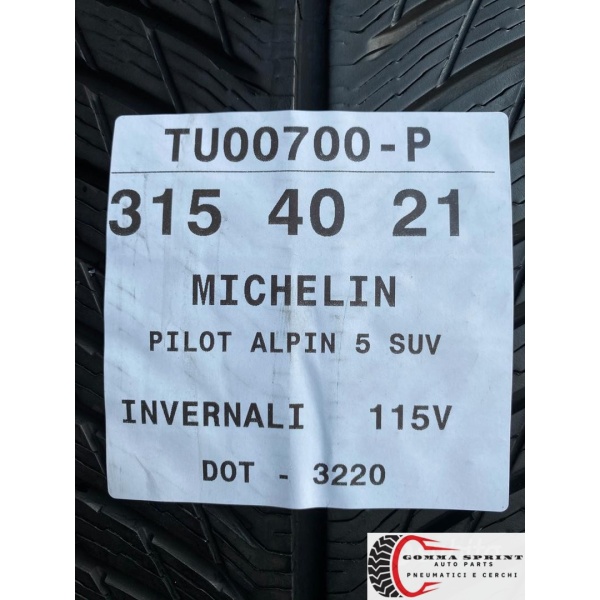 4 PNEUMATICI 275/45/21 315/40/21 MICHELIN INV 90% - immagine 14