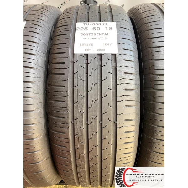 4 PNEUMATICI 225/60 R18 CONTINENTAL ESTIVE - immagine 2