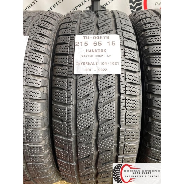 4 PNEUMATICI 215/65 R15C HANKOOK INVERNALI 95% - immagine 2