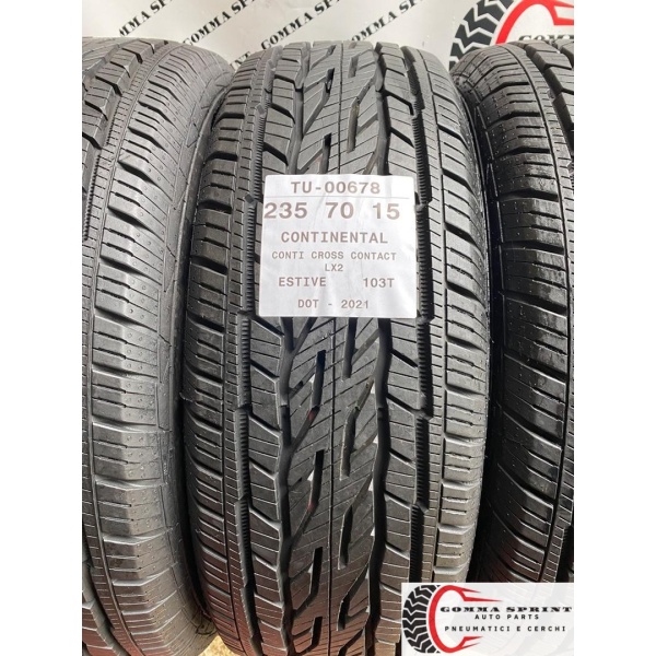 4 PNEUMATICI 235/70 R15 CONTINENTAL ESTIVE KM0 - immagine 2
