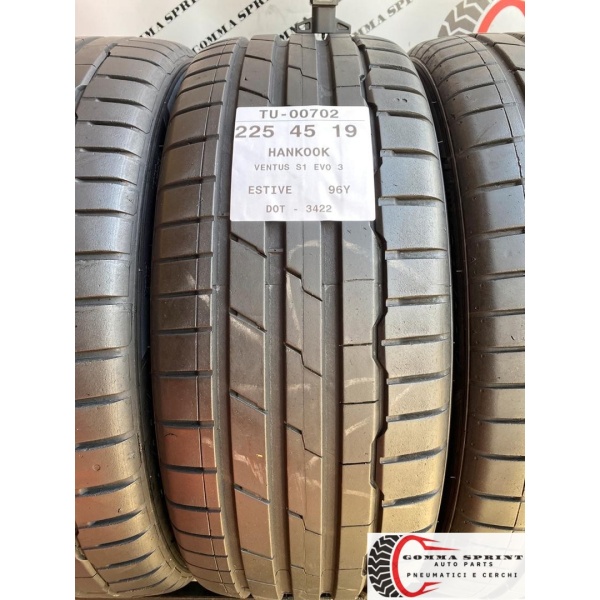 4 PNEUMATICI 225/45 R19 HANKOOK ESTIVE - immagine 2