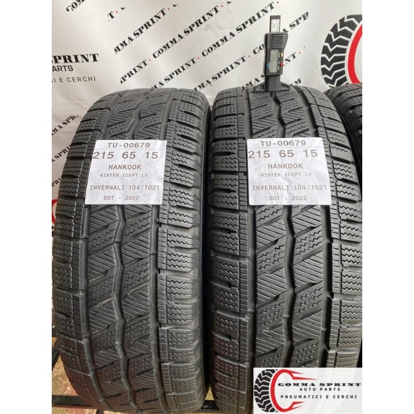 4 PNEUMATICI 215/65 R15C HANKOOK INVERNALI 95% - immagine 3