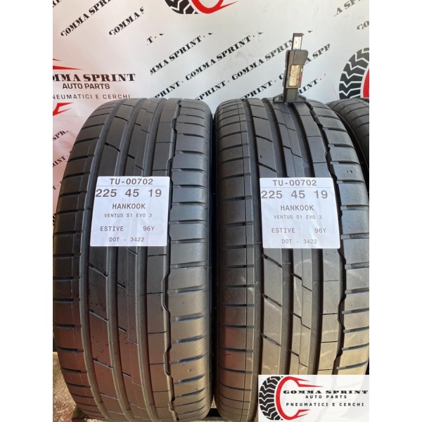 4 PNEUMATICI 225/45 R19 HANKOOK ESTIVE - immagine 3