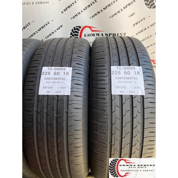 4 PNEUMATICI 225/60 R18 CONTINENTAL ESTIVE - immagine 4