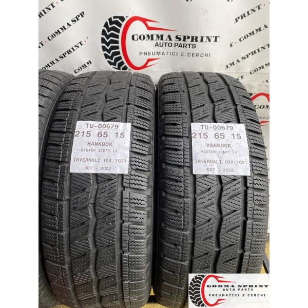 4 PNEUMATICI 215/65 R15C HANKOOK INVERNALI 95% - immagine 5