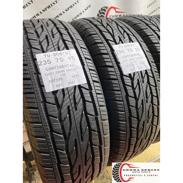 4 PNEUMATICI 235/70 R15 CONTINENTAL ESTIVE KM0 - immagine 5