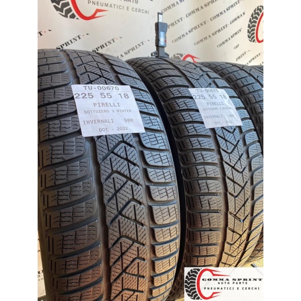 4 PNEUMATICI 225/55 R18 PIRELLI INVERNALI 75% - immagine 6