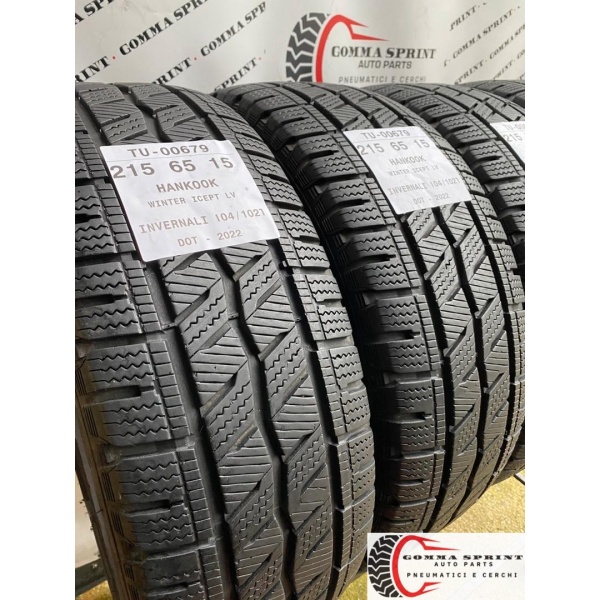4 PNEUMATICI 215/65 R15C HANKOOK INVERNALI 95% - immagine 6