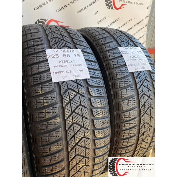 4 PNEUMATICI 225/55 R18 PIRELLI INVERNALI 75% - immagine 7