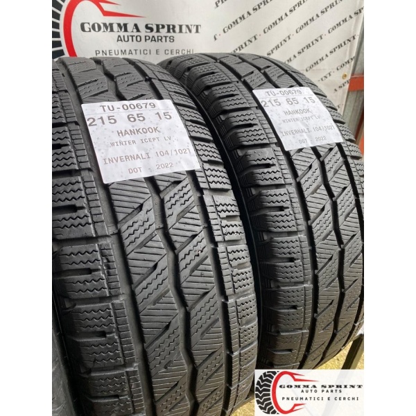 4 PNEUMATICI 215/65 R15C HANKOOK INVERNALI 95% - immagine 7