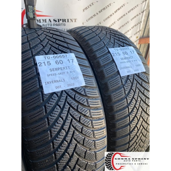4 PNEUMATICI 215/60 R17 SEMPERIT INVERNALI 90% - immagine 8
