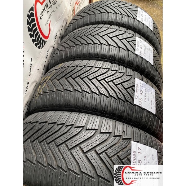 4 PNEUMATICI 225/45 R17 MICHELIN INVERNALI 75% - immagine 8