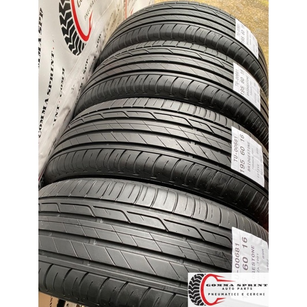 4 PNEUMATICI 195/60 R16 BRIDGESTONE ESTIVE 80% - immagine 8