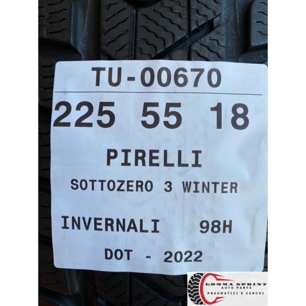 4 PNEUMATICI 225/55 R18 PIRELLI INVERNALI 75% - immagine 9