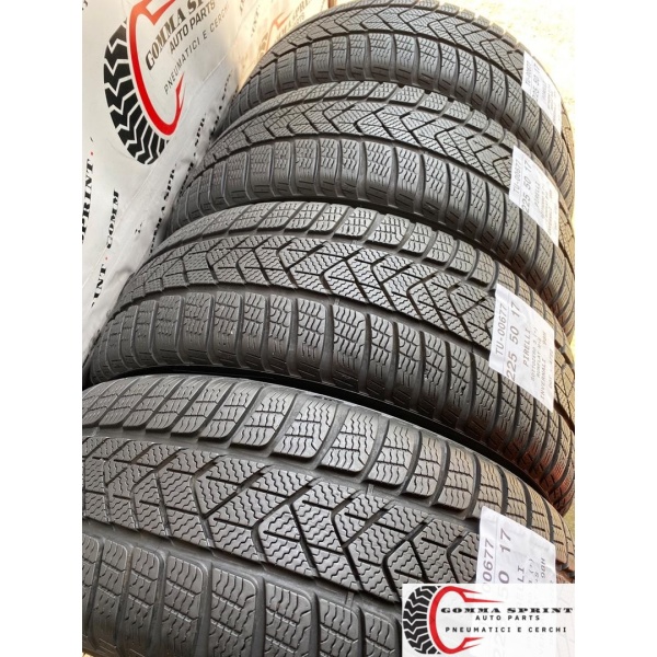 4 PNEUMATICI 225/50 R17 PIRELLI INVERNALI RFT 90% - immagine 9