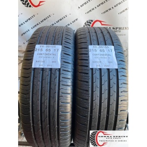 2 PNEUMATICI 215/65 R17 CONTINENTAL ESTIVE KM0