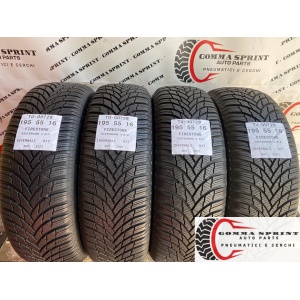 4 PNEUMATICI 195/55 R16 FIRESTONE INVERNALI KM0
