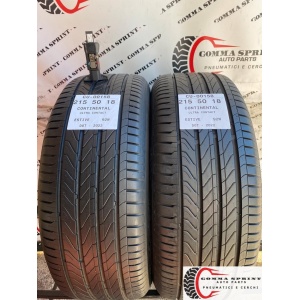 2 PNEUMATICI 215/50 R18 CONTINENTAL ESTIVE 85%