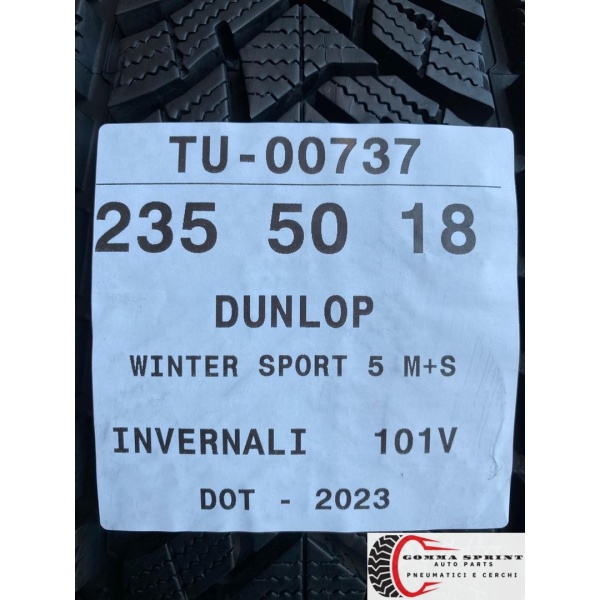 4 PNEUMATICI 235/50 R18 DUNLOP INVERNALI DEMO - immagine 10