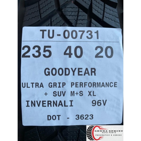 4 PNEUMATICI 235/40 R20 GOODYEAR INVERNALI 95% - immagine 11
