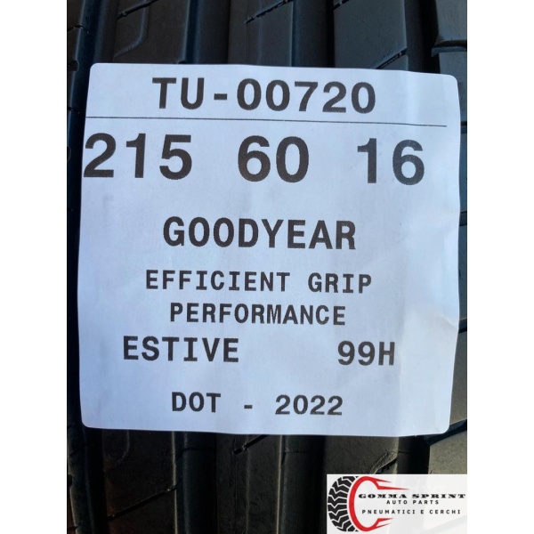 4 PNEUMATICI 215/60 R16 GOODYEAR ESTIVE SEMINUOVE - immagine 11