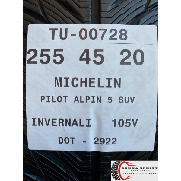 4 PNEUMATICI 255/45 R20 MICHELIN INVERNALI - immagine 11