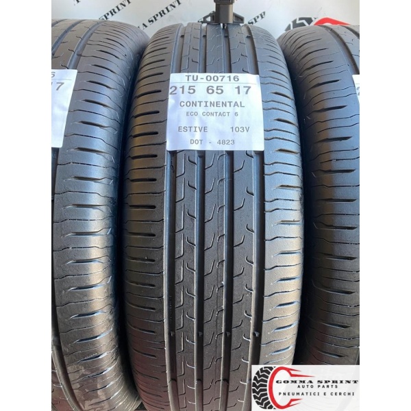 4 PNEUMATICI 215/65 R17 CONTINENTAL ESTIVE 85% - immagine 2