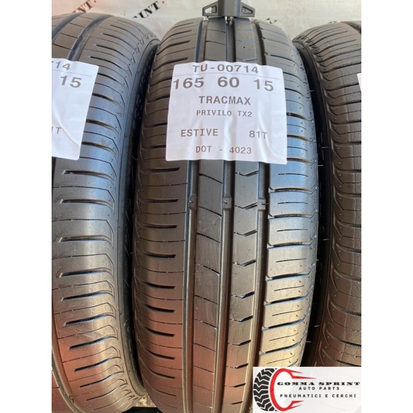 4 PNEUMATICI 165/60 R15 TRACMAX ESTIVE - immagine 2