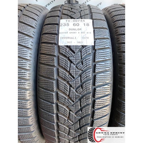 4 PNEUMATICI 235/60 R18 DUNLOP INVERNALI - immagine 2