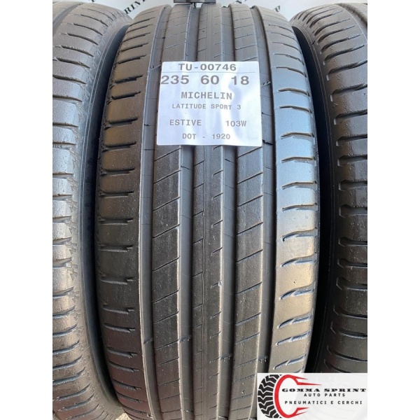 4 PNEUMATICI 235/60 R18 MICHELIN ESTIVE 75% - immagine 2