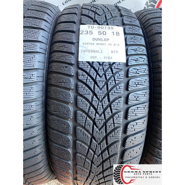 4 PNEUMATICI 235/50 R18 DUNLOP INVERNALI DEMO - immagine 2