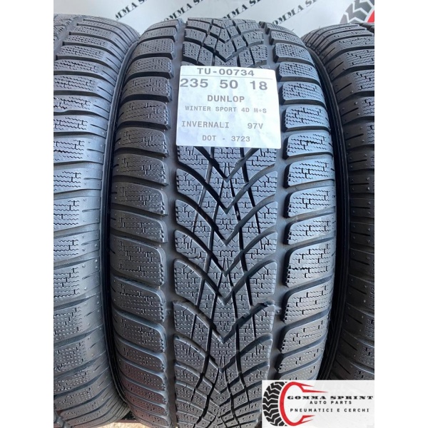 4 PNEUMATICI 235/50 R18 DUNLOP INVERNALI DEMO - immagine 2