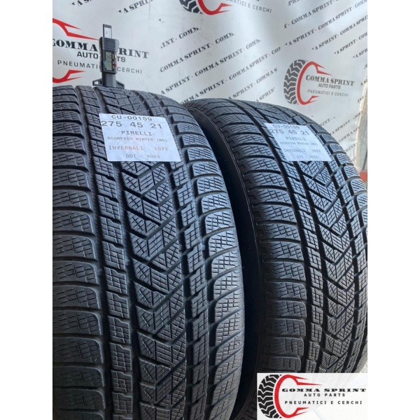 2 PNEUMATICI 275/45 R21 PIRELLI INVERNALI 85% - immagine 2