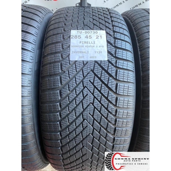 4 PNEUMATICI 285/45 R21 PIRELLI INVERNALI 90% - immagine 2