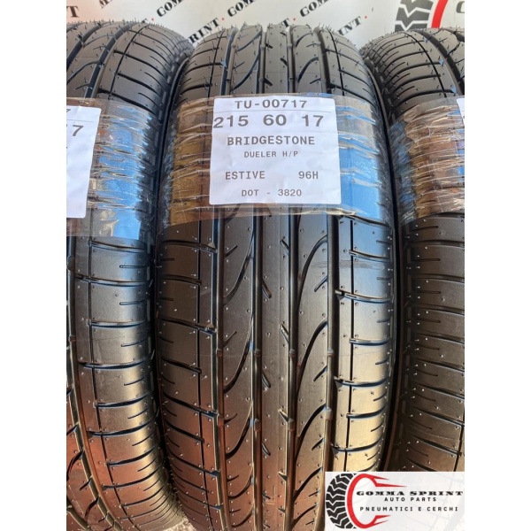 4 PNEUMATICI 215/60 R17 BRIDGESTONE ESTIVE DEMO - immagine 2