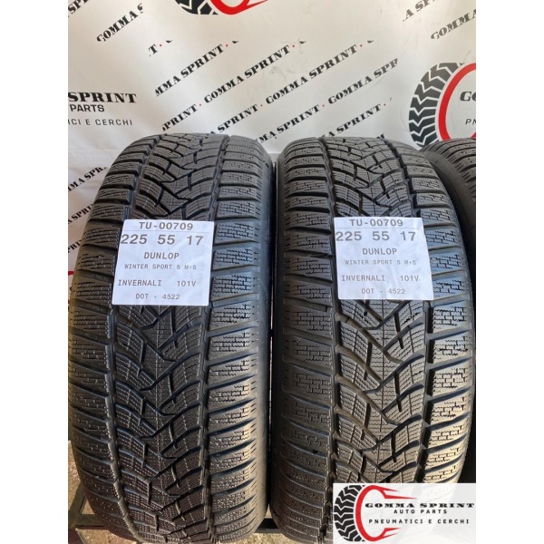 4 PNEUMATICI 225/55 R17 DUNLOP INVERNALI KM0 - immagine 3