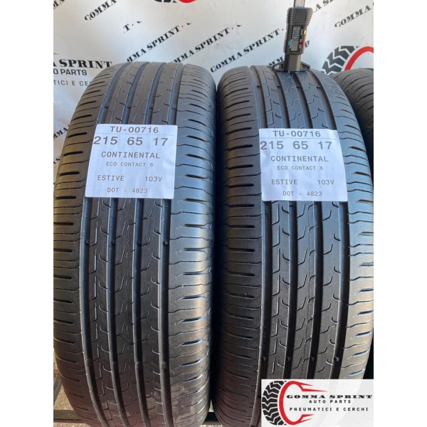 4 PNEUMATICI 215/65 R17 CONTINENTAL ESTIVE 85% - immagine 3