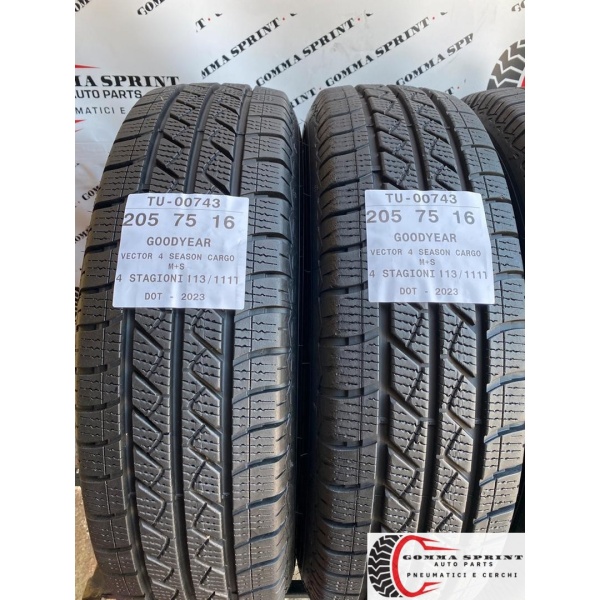 4 PNEUMATICI 205/75 R16C GOODYEAR 4 STAGIONI DEMO - immagine 3