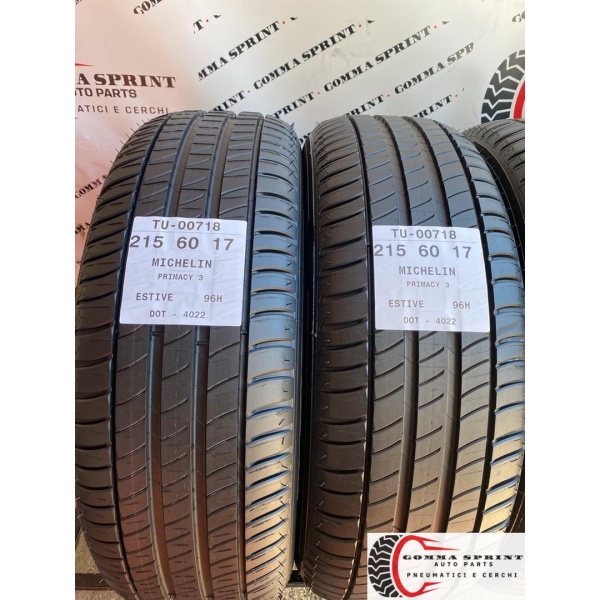 4 PNEUMATICI 215/60 R17 MICHELIN ESTIVE KM0 - immagine 3