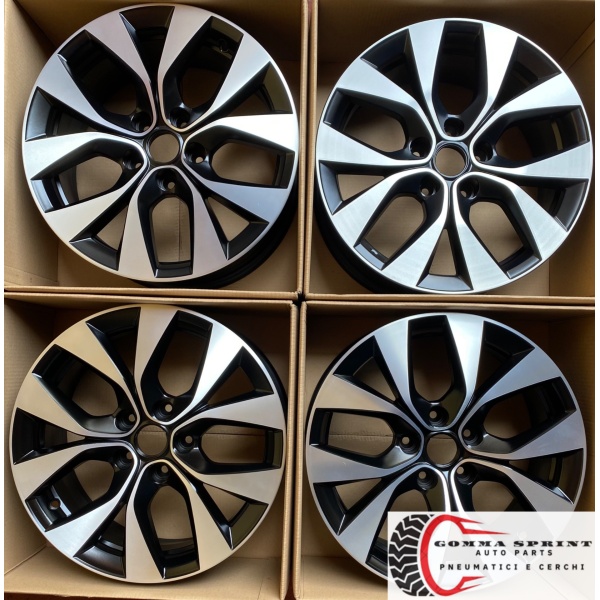 4 CERCHI IN LEGA ORIGINALI RAGGIO 17 RENAULT NEW CAPTUR - immagine 3
